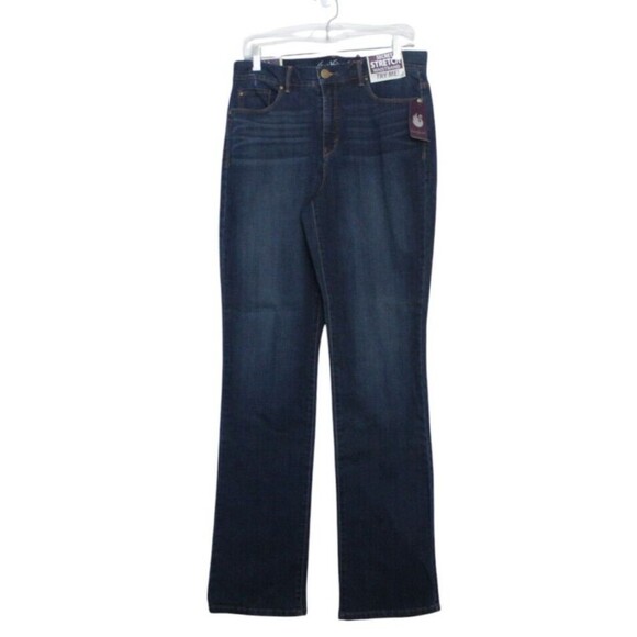 Gloria Vanderbilt Jordyn Curvy Barely Boot Denim Jeans 8L Scottsdale Wash - Picture 1 of 6